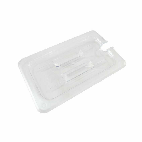 Omcan USA 80021 Clear Polycarbonate 0.25 Size Slotted Food Pan Cover
