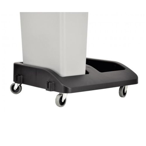 Omcan USA 43304 Polypropylene Double Dolly for Rectangular 20 Gallon Recycling Trash Container