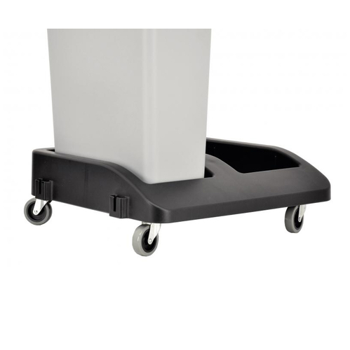 Omcan USA 43304 Polypropylene Double Dolly for Rectangular 20 Gallon Recycling Trash Container