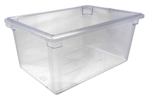 Omcan USA 85121 18" W x 12" H x 26" D Clear Polycarbonate Rectangular Food Storage Container
