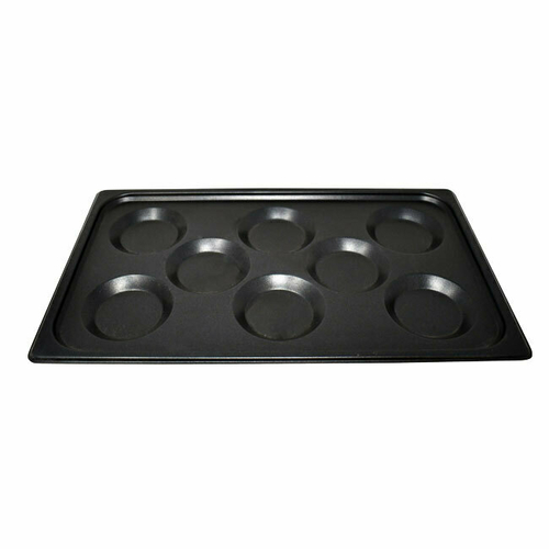 Omcan USA 44365 Aluminum Non-Stick 8 Molds Multi-Baker Pan