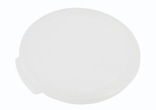 Omcan USA 80209 White Polypropylene Round Food Storage Container Lid for 1 Qt. Container