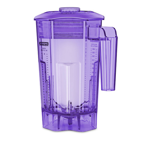 Waring CAC139-10 48 Oz. Purple Copolyester with Blade Assembly and Lid Blender Container