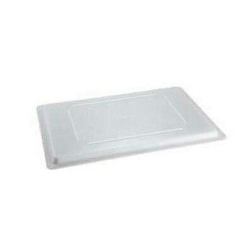 Omcan USA 85134 White Polypropylene Rectangular Food Storage Container Cover for 18" x 26" Container