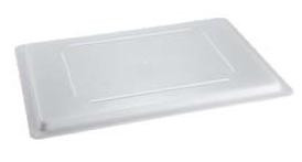 Omcan USA 85134 White Polypropylene Rectangular Food Storage Container Cover for 18" x 26" Container
