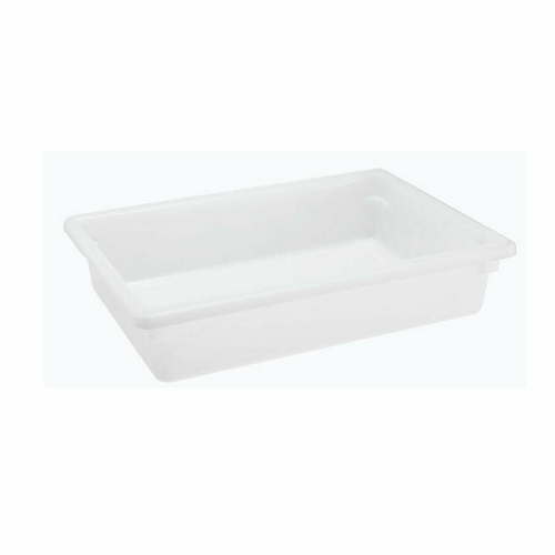 Omcan USA 85129 18" W x 6" H x 26" D White Polypropylene Rectangular Food Storage Container