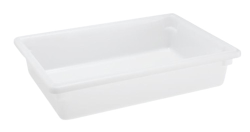 Omcan USA 85129 18" W x 6" H x 26" D White Polypropylene Rectangular Food Storage Container