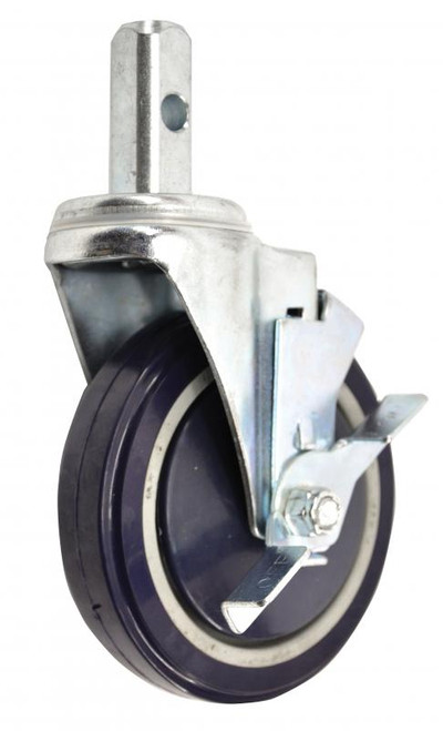 Omcan USA 39534 5" Dia With Brakes Bun Rack Wheel
