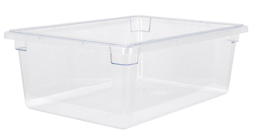 Omcan USA 85120 18" W x 9" H x 26" D Clear Polycarbonate Rectangular Food Storage Container