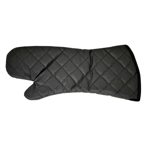 Omcan USA 46346 17" Long Charcoal Flame Retardant Coated Oven Mitts