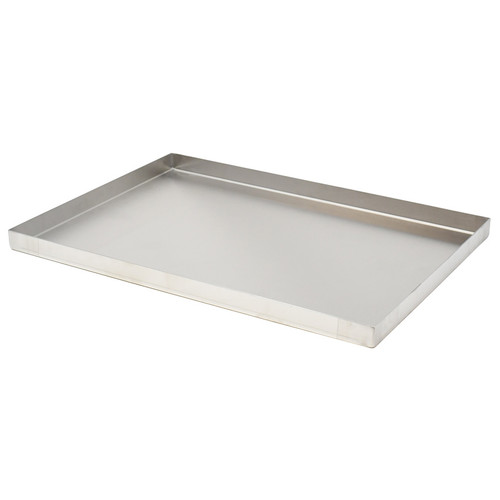 Omcan USA 43513 18" W x 12" D x 1" H Stainless Steel with Corner Drain Holes Pan