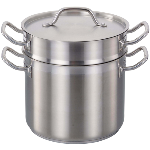 Omcan USA 80246 12 Qt. 3 Pieces Stainless Steel Double Boiler