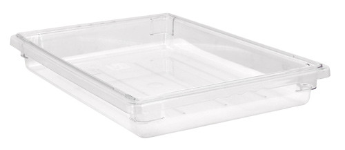 Omcan USA 85118 18" W x 3.5" H x 26" D Clear Polycarbonate Rectangular Food Storage Container