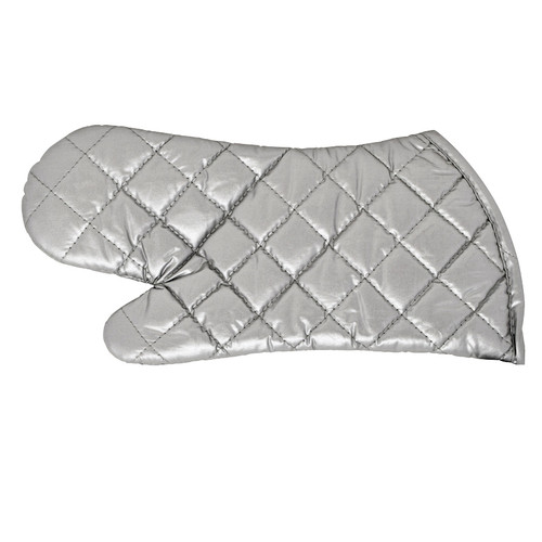 Omcan USA 46342 12" Long Silver Coated Oven Mitts