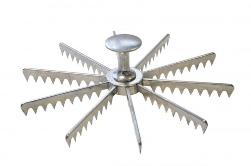 Omcan USA 34865 9" Diameter Metal 10 Slice Pie Marker (Minimum 12 per Order)