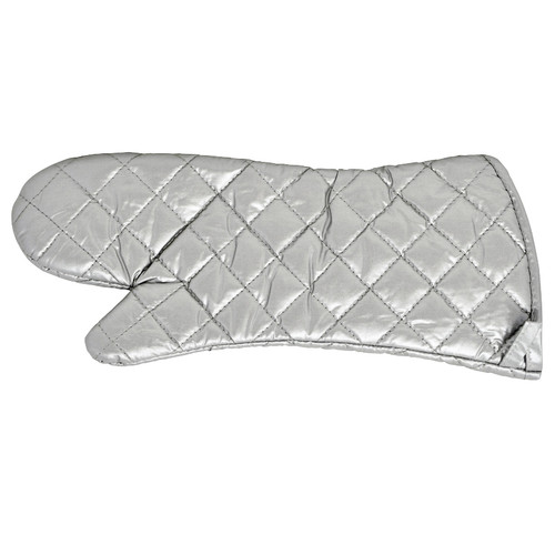 Omcan USA 46343 17" Long Silver Coated Oven Mitts