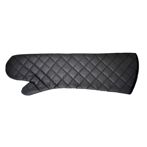 Omcan USA 46347 24" Long Charcoal Flame Retardant Coated Oven Mitts