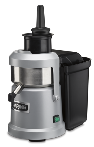 Waring WJX80X 21.75" H x 14.87" W Powder-Coated Die-Cast Metal Housing with Stainless Steel Electric Juice Extractor - 120 Volts
