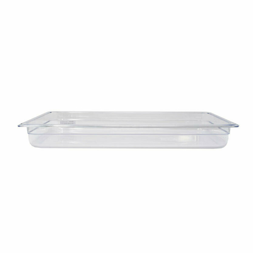 Omcan USA 80056 12.8" D Clear Polycarbonate Full Size Food Pan