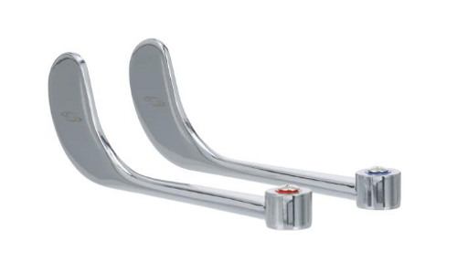 Component Hardware K50-0001 4" Chrome Plated Universal Wrist Blade Handles