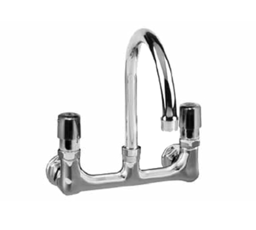 Component Hardware KL54-8200-SE 3.5" Stainless Steel Swivel Gooseneck Spout Wall Mount Encore Faucet