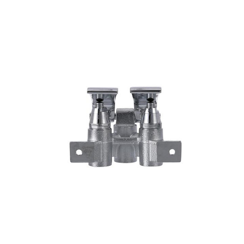 Component Hardware KL25-3000 Rough Chrome Self Closing Dual Lever Encore Knee Valve