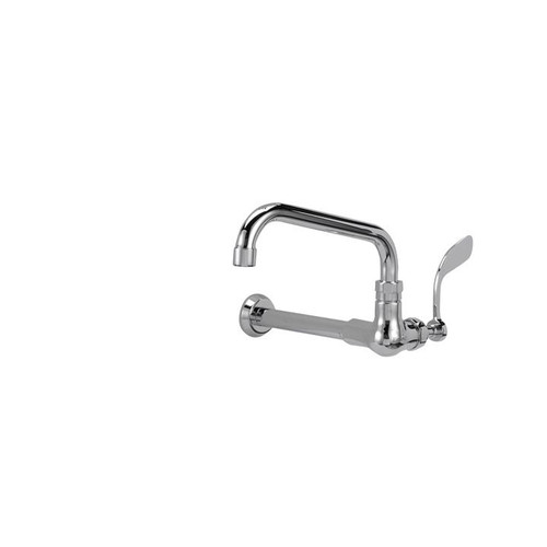 Component Hardware KL76-9008-SE4 8" L Stainless Steel Wall Mount Encore Wok Range Faucet