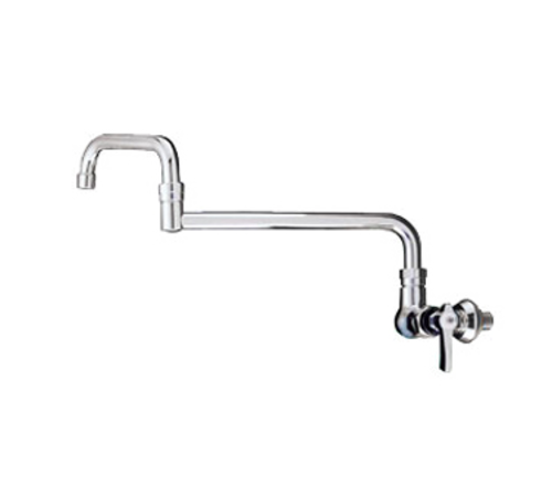 Component Hardware KL70-9218-SE1 3.5" Double Jointed Stainless Steel Horizontal Swing Spout Wall Mount Encore Faucet