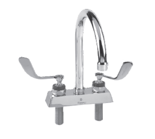 Component Hardware KL41-4002-RE4 4" Centers Stainless Steel Deck Mount Encore Workboard Faucet