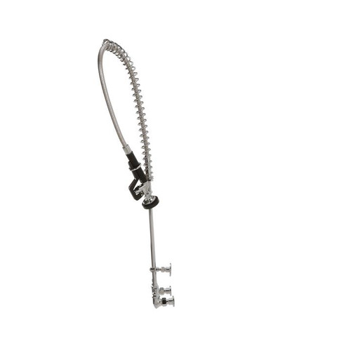 Component Hardware TLL13-1100-AF3Z 10" Horizontal Stainless Steel Swing Spout Wall Mount Top-Line Pre-Rinse Assembly with Add-On Faucet