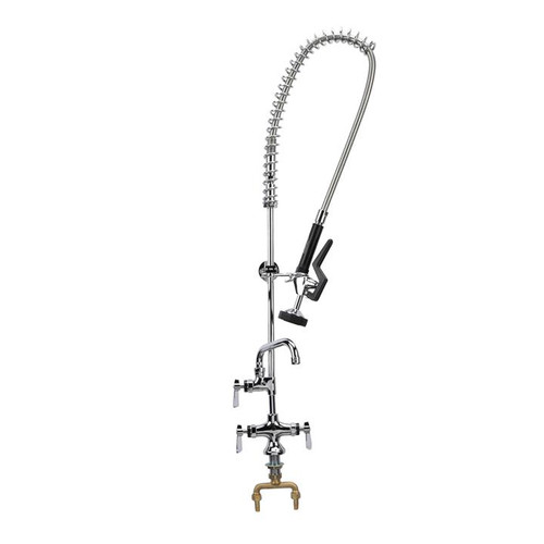 Component Hardware KL50-1000-AF3 Single Hole Deck Mount Encore Pre-Rinse Assembly with 10" Add-On Faucet