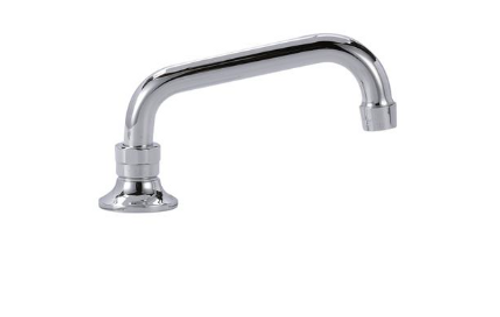 Component Hardware KL74-9006 6" Stainless Steel Horizontal Swing Deck Mount Encore Spout Base