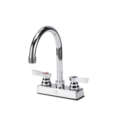 Component Hardware TLL11-4102-SE1Z 6" Gooseneck Deck Mount Top-Line Workboard Faucet