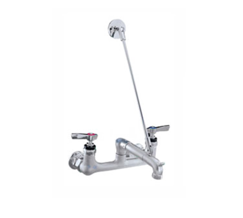 Component Hardware K77-8006-BR 6" L Chrome Plated Brass Wall Mount Encore Service Sink Faucet