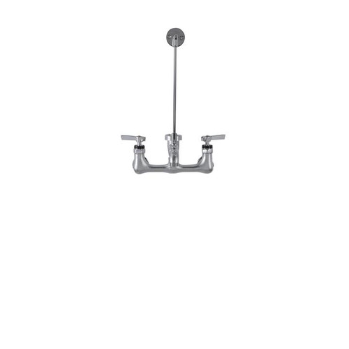 Component Hardware K77-8006-BR 6" L Chrome Plated Brass Wall Mount Encore Service Sink Faucet