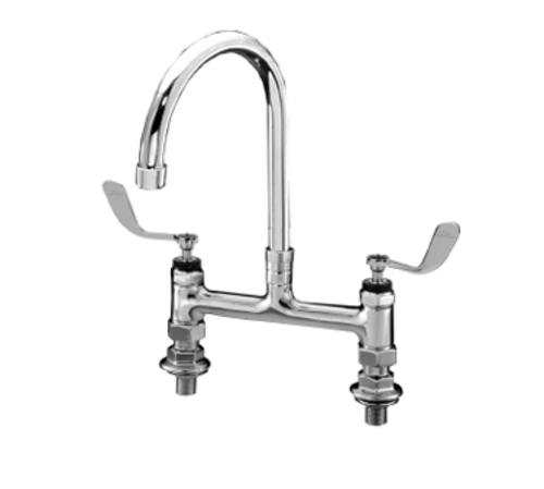 Component Hardware KL61-8002-SE4 6" Gooseneck Deck Mount Encore Faucet