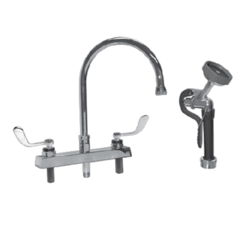 Component Hardware KL41-8301964A 8" Gooseneck Compression Valves Deck Mount Encore Faucet