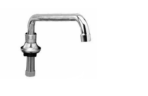 Component Hardware KL74-9014 14" Stainless Steel Horizontal Swing Deck Mount Encore Spout Base