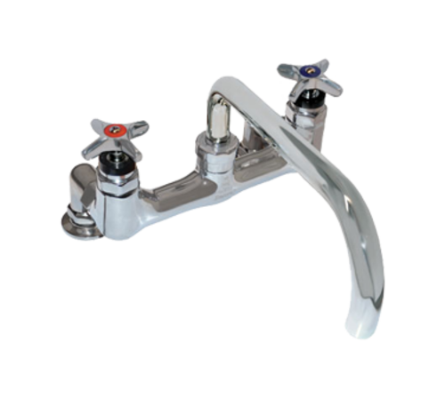 Component Hardware KL36-8012 8" Centers Stainless Steel Deck Mount Encore Faucet