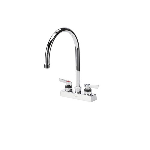 Component Hardware KL41-4001-SE1 4" Centers Stainless Steel Deck Mount Gooseneck Spout Encore Workboard Faucet