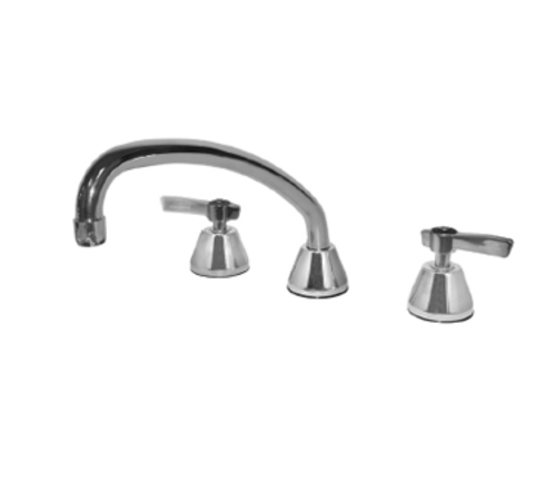 Component Hardware KL84-8109-SE1 9" Swivel Tubular Spout Deck Mount Widespread 2.2 GPM Lever Handles Encore Faucet