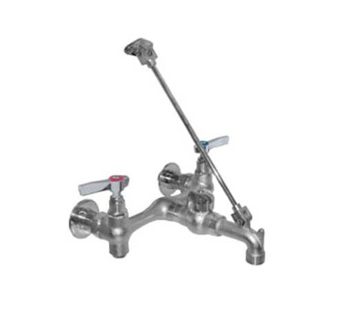 Component Hardware K78-8106-BR1 6" L Chrome Plated Brass Wall Mount Encore Service Sink Faucet