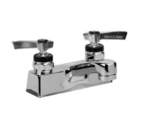 Component Hardware KL83-4104-CE1 4" Straight Cast Spout Deck Mount Centerset 2.2 GPM Lever Handles Encore Faucet