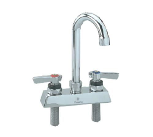 Component Hardware KL41-4101-SE1 4" Gooseneck Ceramic Valves Encore Workboard Faucet