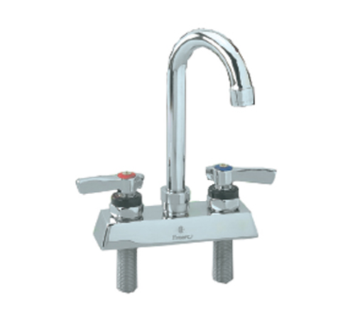 Component Hardware KL41-4101-SE1 4" Gooseneck Ceramic Valves Encore Workboard Faucet