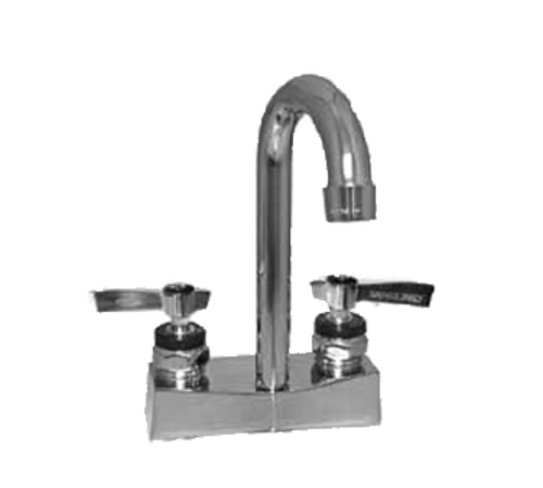 Component Hardware KL83-4002-RE1 6" Gooseneck Deck Mount Encore Faucet