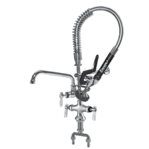 Component Hardware KLP50-MINIL3-AF6 16" Standard Add-On Faucet Single Hole Double Pantry Deck Mount Encore Mini Pre-Rinse Assembly