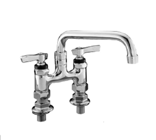 Component Hardware KL57-4008-SE1 8" Standard Swing and Swivel Deck Mount Encore Faucet