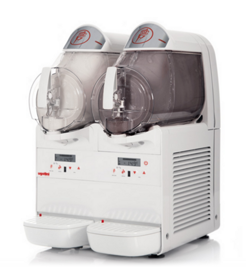  Ugolini MiniGel Plus 2 - 6 Liters, 2 Bowl, Granita Slush & Soft Serve Frozen Beverage Dispenser - Made in Italy