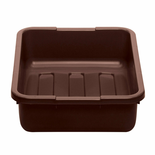Cambro 21155CBP131 15.25" L x 20.25" W x 4.93 H Includes Handle Hi-Gloss Plastic Dark Brown Cambox - 12/Case